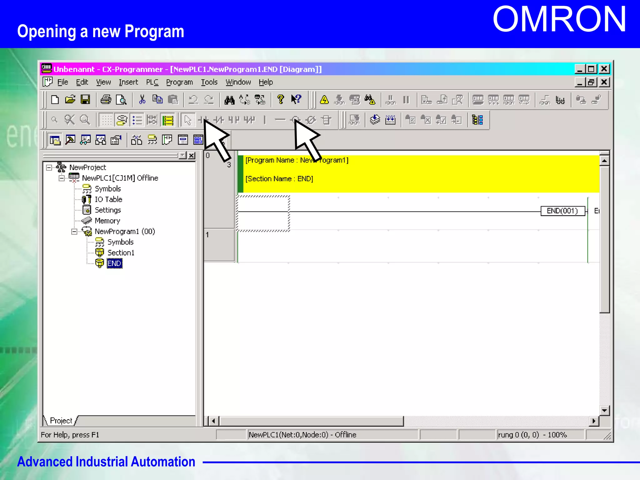 OMRON Opening a new Program 
Advanced Industrial Automation 
 
