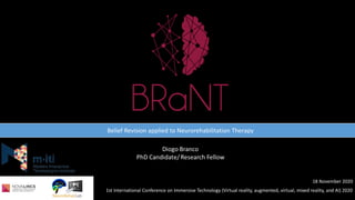 Belief Revision applied to Neurorehabilitation Therapy
1st International Conference on Immersive Technology (Virtual reality, augmented, virtual, mixed reality, and AI) 2020
18 November 2020
 