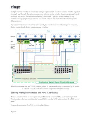Citrix XenServer Design: Designing XenServer Network Configurations | PDF