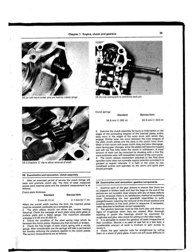 Yamaha Xs 400 1977 1982 Manual Part1 Engine Clutch Gearbox Capitul