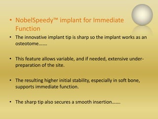 Recent advances in implants.