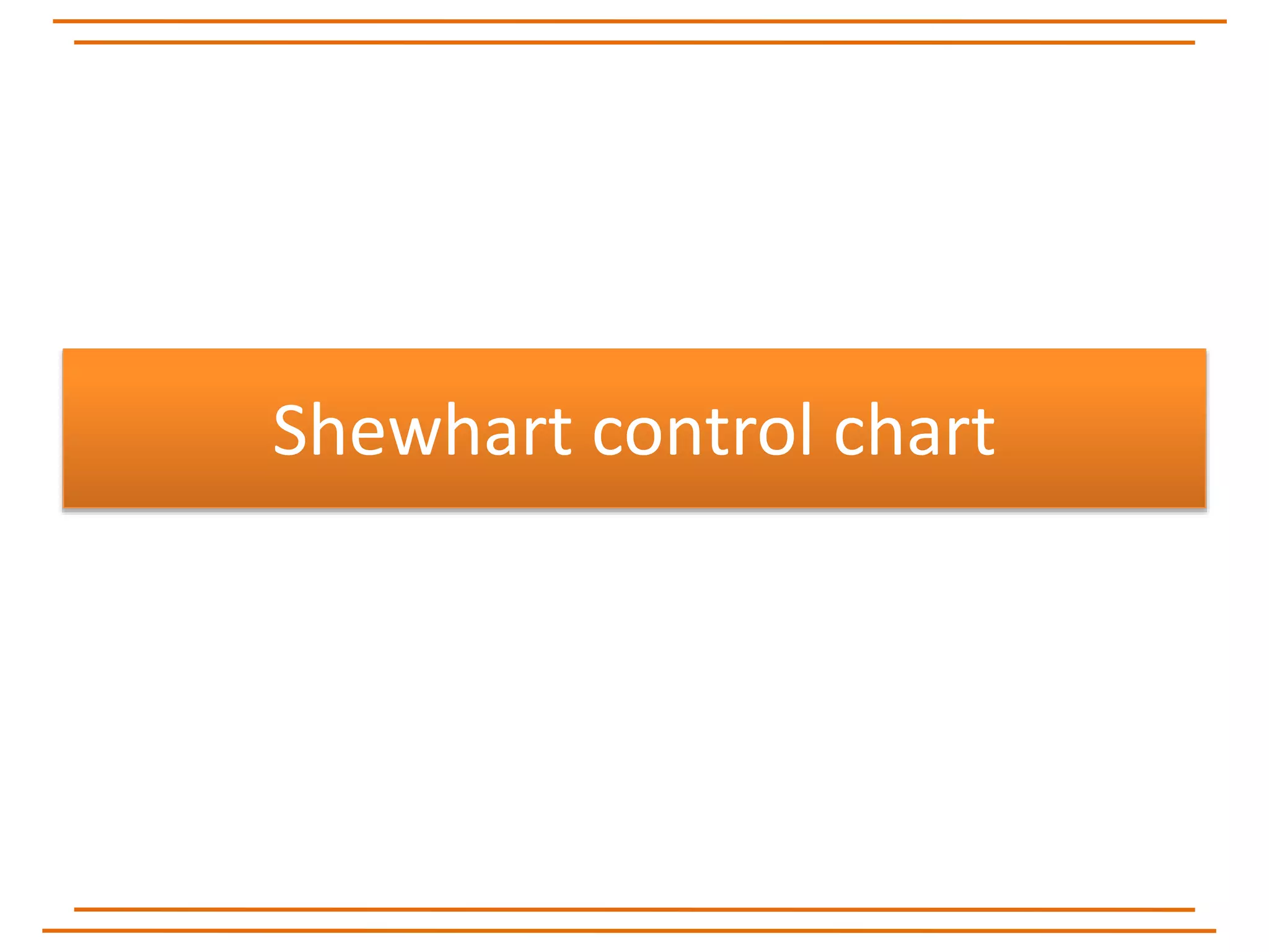 Shewhart control chart
 