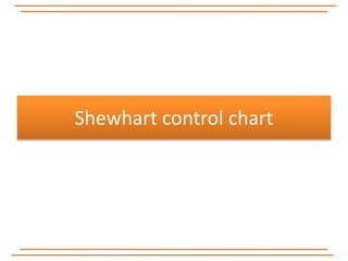 Shewhart control chart
 