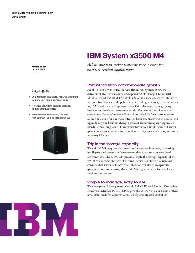 IBM System x3500 M4