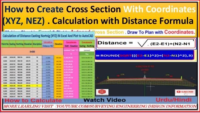 How To Create Cross Section With Coordinates Xyz Nez Calculation Wi