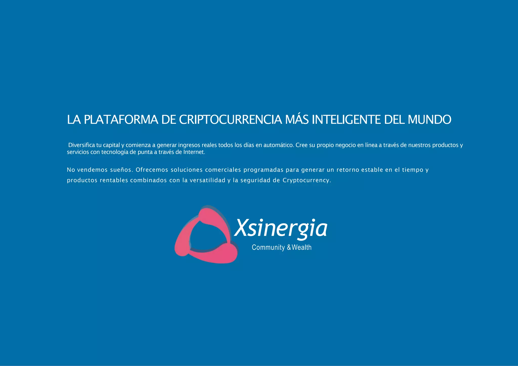 Xsinergia Viaje con Bitcoin | Presentacion en Español | Der | PDF