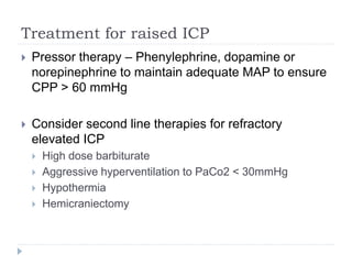 Ccpp Treatment Cerebral blood flow & intracranial pressure | PPTX