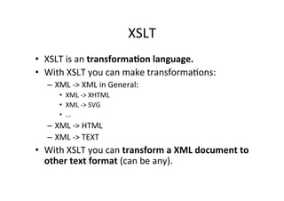 Extensible Stylesheet Language | PPT