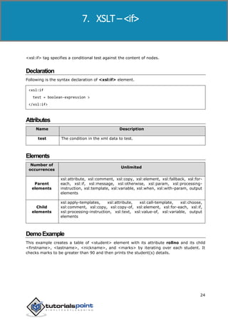 Xslt tutorial | PDF