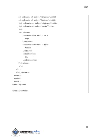 Xslt tutorial | PDF