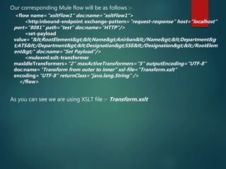 Xslt with mule | PPTX