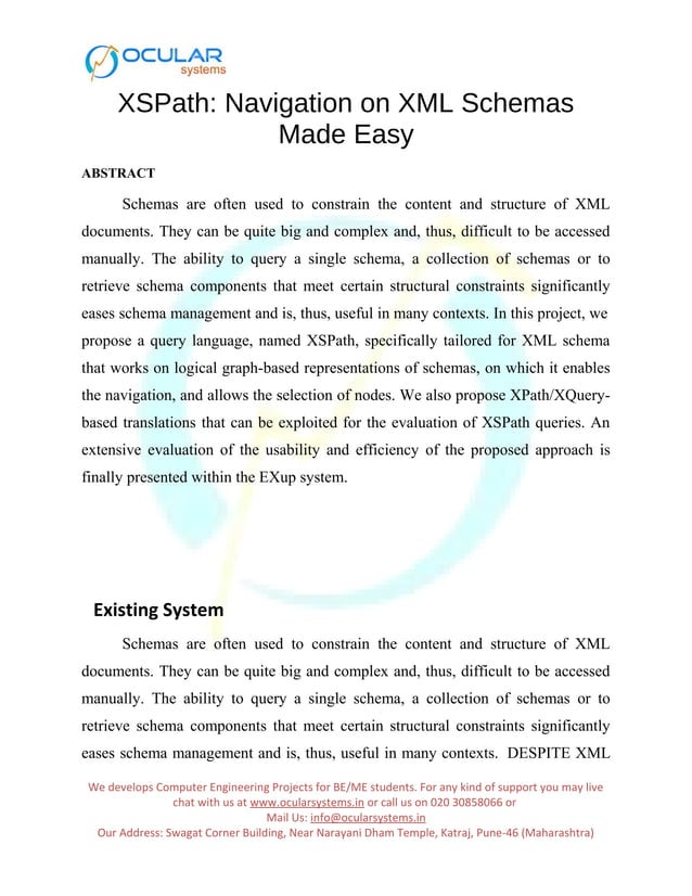 Xs path navigation on xml schemas made easy | PDF
