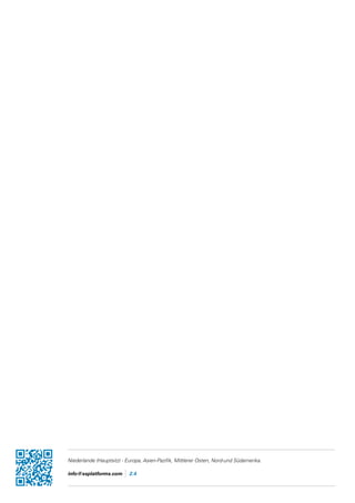 Niederlande (Hauptsitz) - Europa, Asien-Pazifik, Mittlerer Osten, Nord-und Südamerika.
info@xsplatforms.com 2.4
 