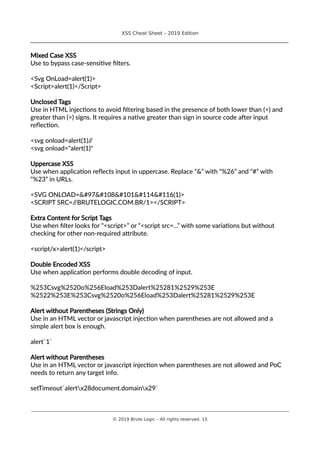 Xss Cheat Sheet Pdf : The Ultimate Guide to CSS + Cheat Sheets – XTGS
