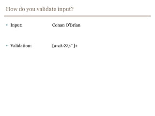 What data can you actually trust?Scripts?Web services?Databases?