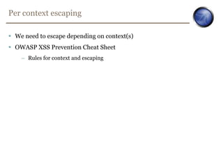 A couple of tricksBuild a javascript string without quotes:String.fromCharCode(88, 83, 83)/XSS/.sourceRunning script without user invocation:<img src="x" onerror="alert(1)" /><input ... Value="" autofocus onfocus="alert(1)" />