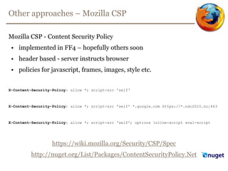 Rule#7 – Avoid DOM based XSS