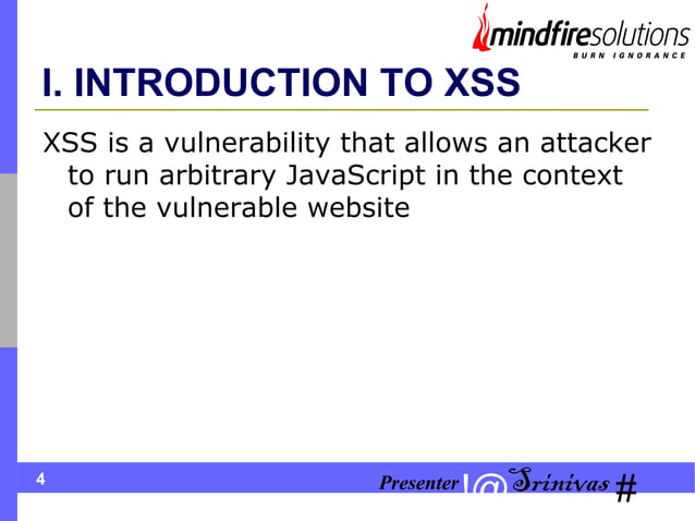 XSS And SQL Injection Vulnerabilities | PPT