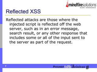 XSS And SQL Injection Vulnerabilities | PDF
