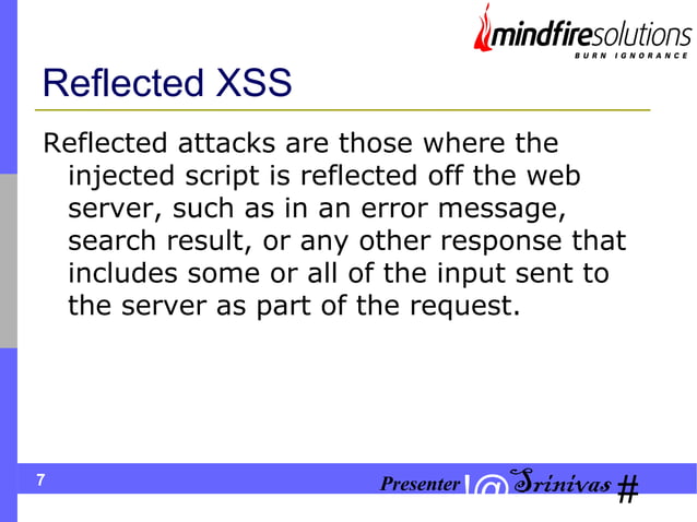 XSS And SQL Injection Vulnerabilities | PPT
