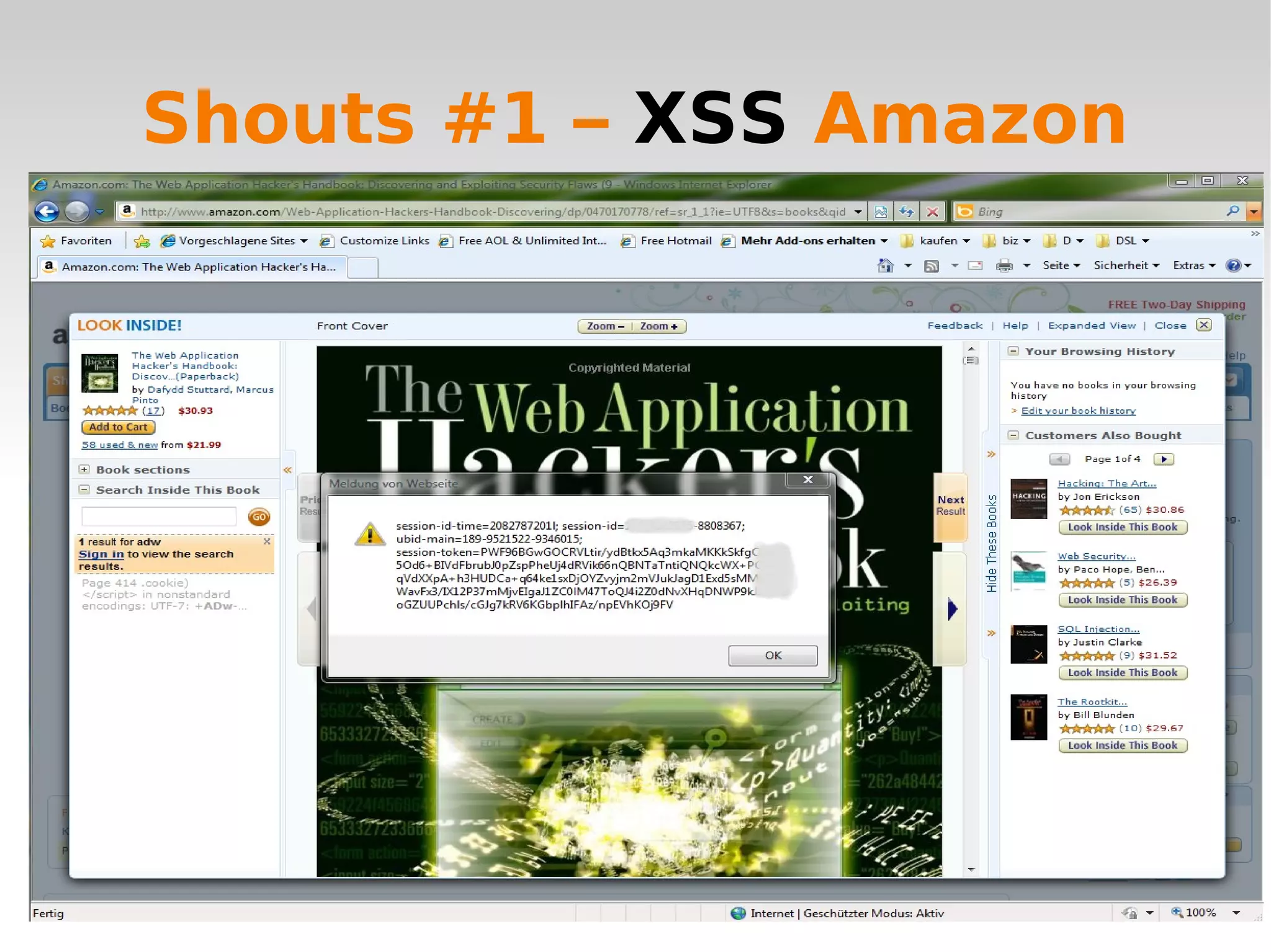 Shouts #1 –  XSS  Amazon 