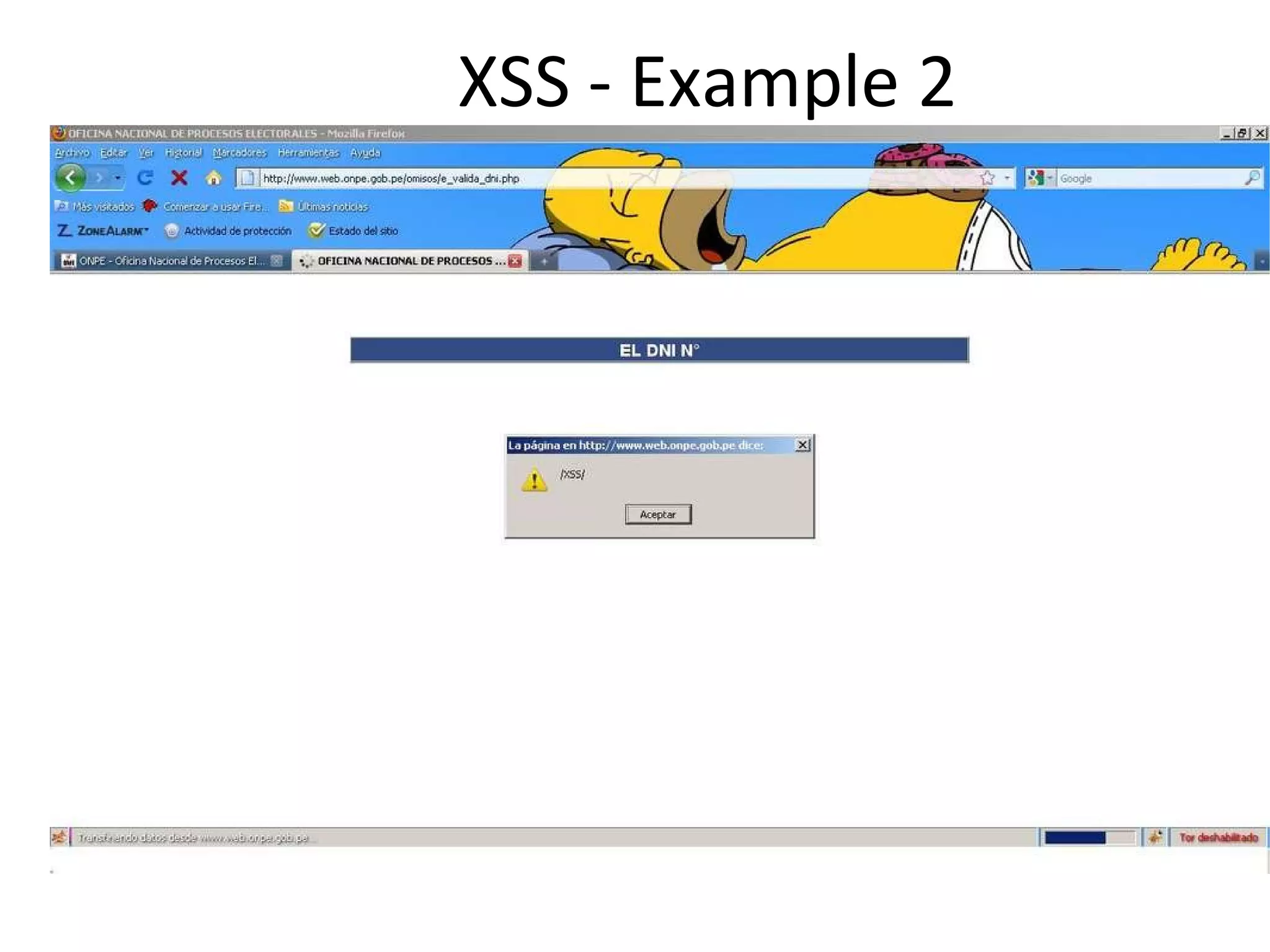 XSS - Example 2 