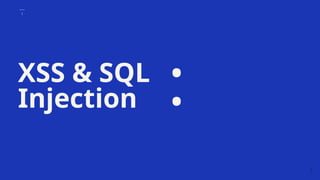 XSS & SQL InjectionXSS & SQL Injection.pptx