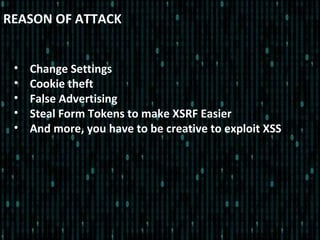 Xss talk, attack and defense | PPT