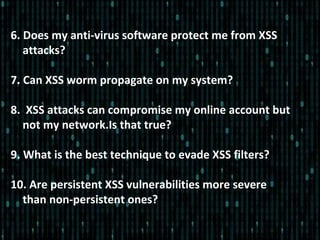 Xss talk, attack and defense | PPT