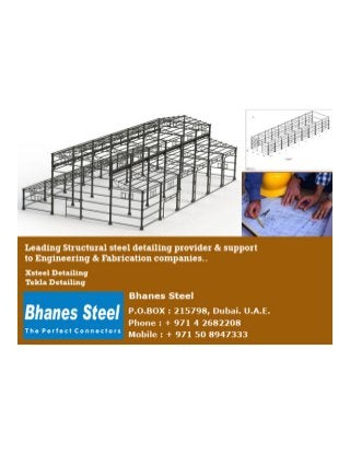 Structural Steel detailing, xsteel, tekla steel detailing in UAE