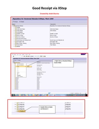 Xstep Completed Good Receipt via XStep - Process Management | PDF