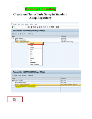 Xstep Completed Create SAP Xstep - SAP PP-PI | PDF