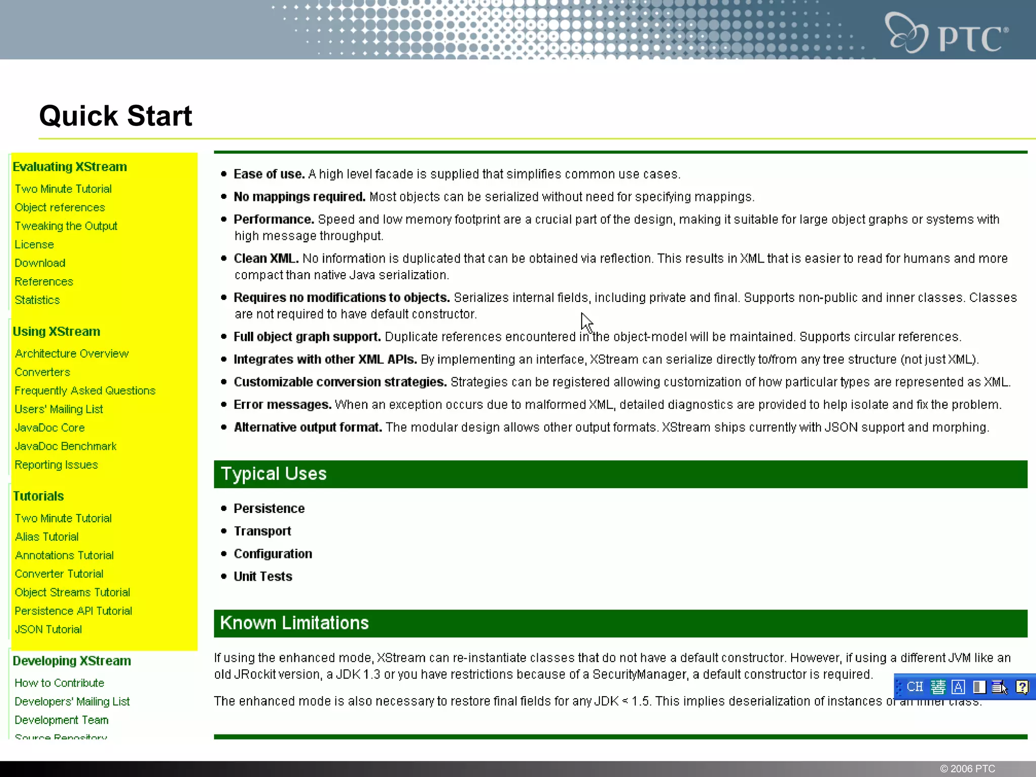 Quick Start © 2006 PTC 