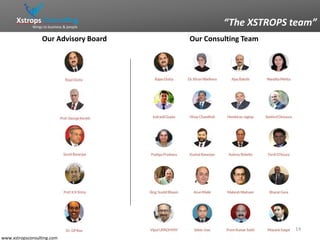 www.xstropsconsulting.com
Our Consulting TeamOur Advisory Board
“The XSTROPS team”Xstrops Consulting
Wings to business & p...