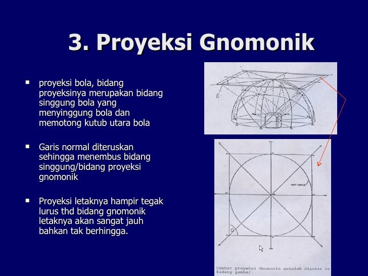 Hasil gambar untuk Proyeksi Gnomonik