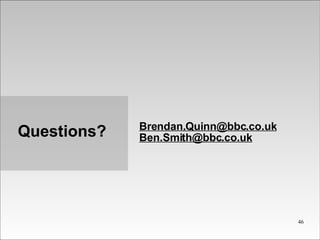 Questions? [email_address] [email_address] 