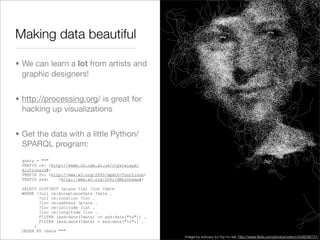 XTech 2008 presentation; "Representing, indexing and mining science with XML and RDF: Golem and CrystalEye"