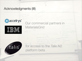 XTech 2008 presentation; "Representing, indexing and mining science with XML and RDF: Golem and CrystalEye"