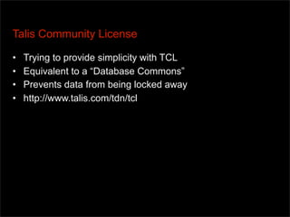 X Tech2007, Open Data, Licensing