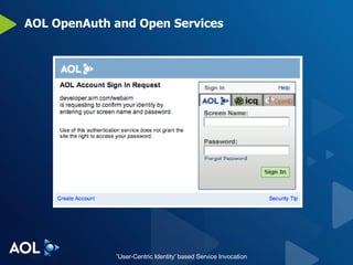 AOL OpenAuth and Open Services 
