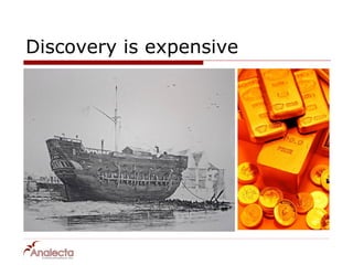 Discovery is expensive
 