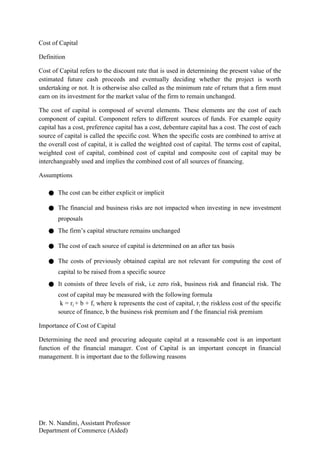 Estimated Capital Example Cost_of_Capital.docx (A brief introduction to specific cost of capital ...