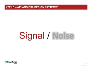 11
Signal /
© Fraunhofer FOKUS
XTEND – API AND DSL DESIGN PATTERNS
 