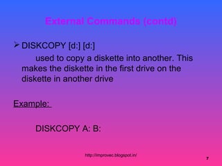 Xternal commands.31