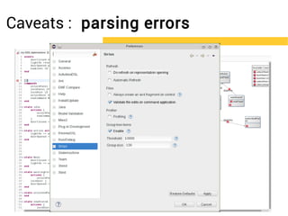 Caveats : parsing errors 
 