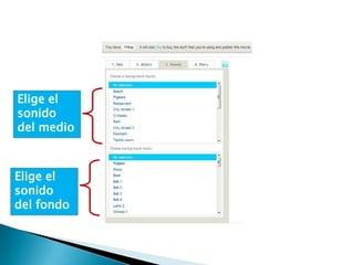 Elige el
sonido
del medio



Elige el
sonido
del fondo
 