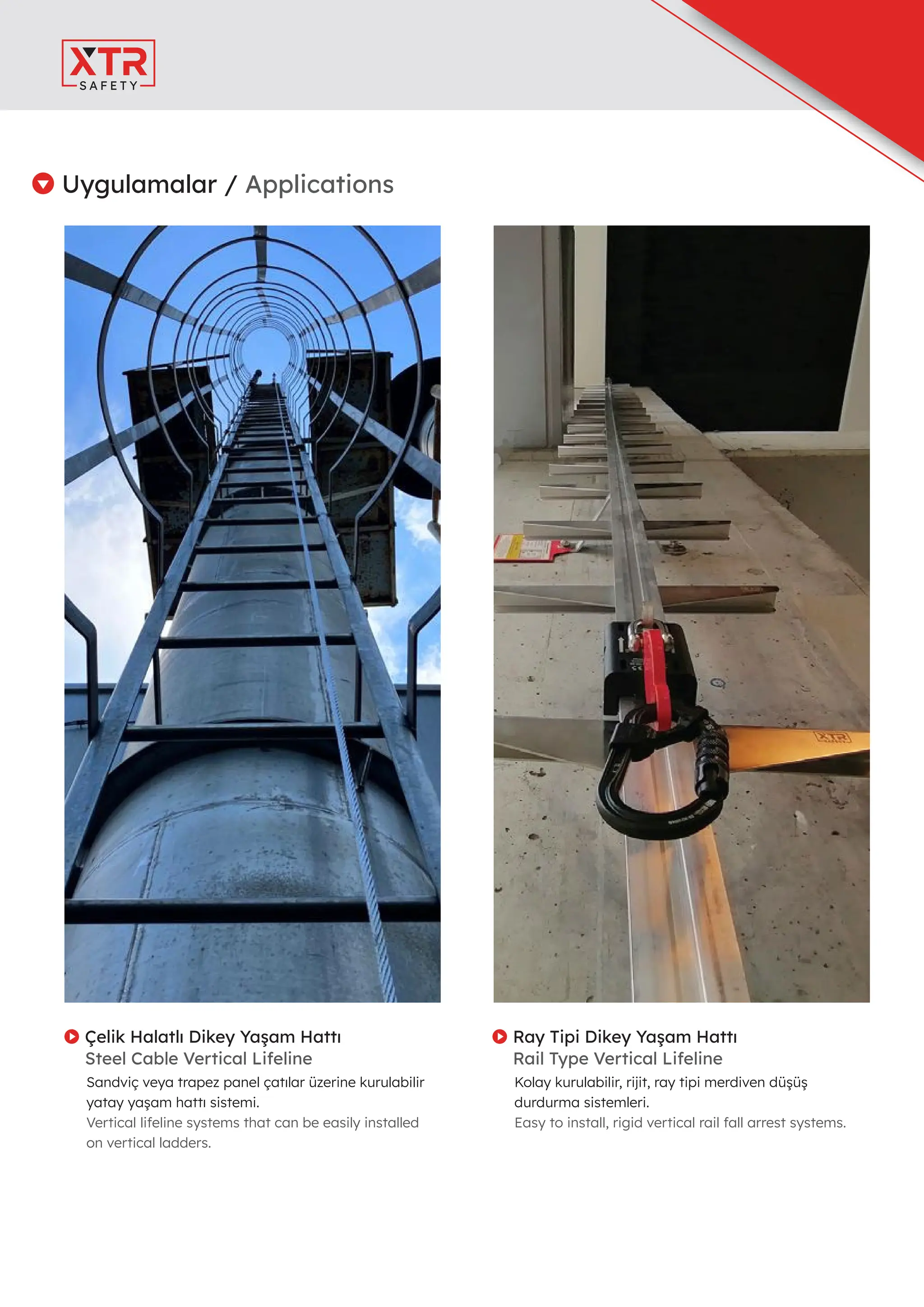 XTR Safety Fall Protection Systems - Horizontal Lifeline and Vertical ...