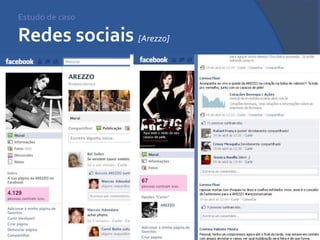 Estudo de caso Redes sociais [Arezzo]  