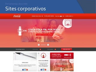Ferramentas de e-mkt Sites corporativos 
 