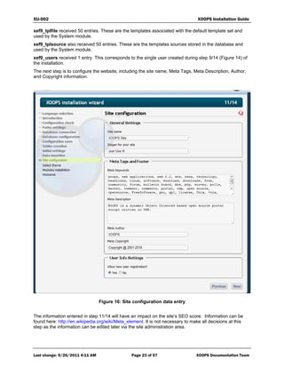 XOOPS 2.5.x Installation Guide | PDF